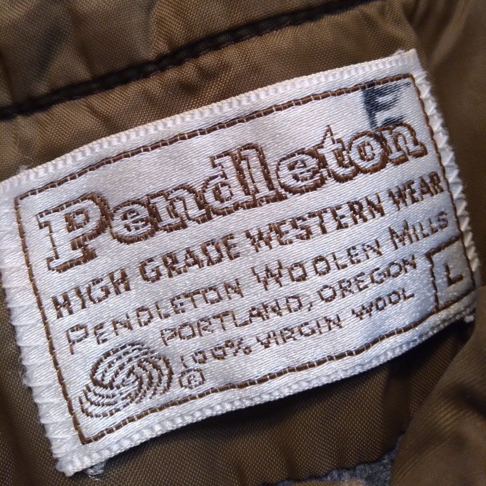 Vintage Pendleton High Grade Western Flannel Wool Button Down Shirt - Picture 4 of 6